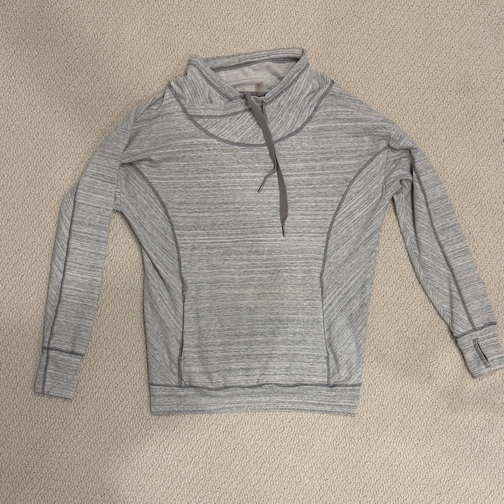 Zella Light Gray Textured Top